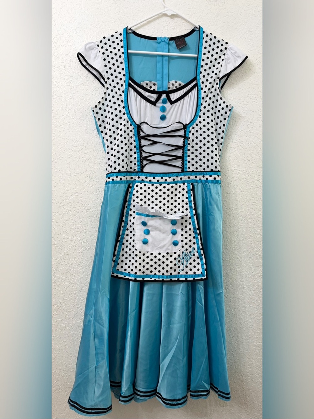 Music Legs Alice In Wonderland Costume Dress Size XL